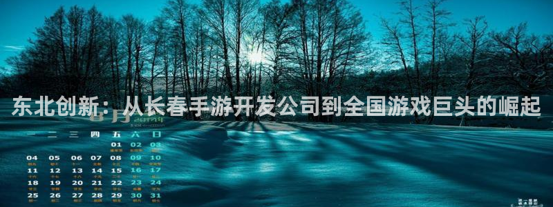 恩佐娱乐官方注册：东北创新：从长春手游开发公司到全国游戏巨头